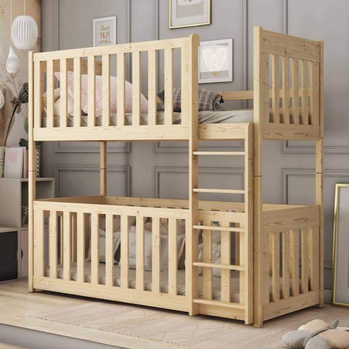 Oxford Wooden Bunk Bed with Cot Bed