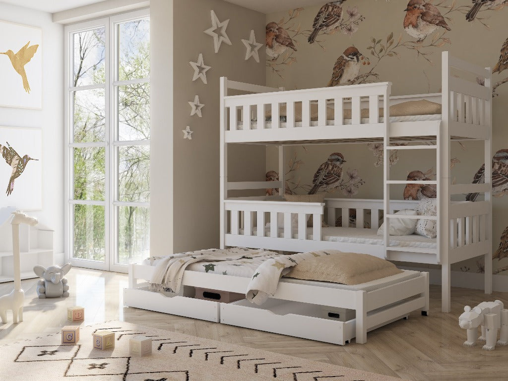 Cirencester Kors Bunk Bed with Trundle and Storage