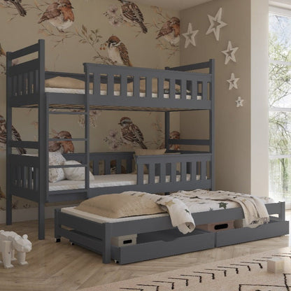 Kors Bunk Bed with Trundle and Storage