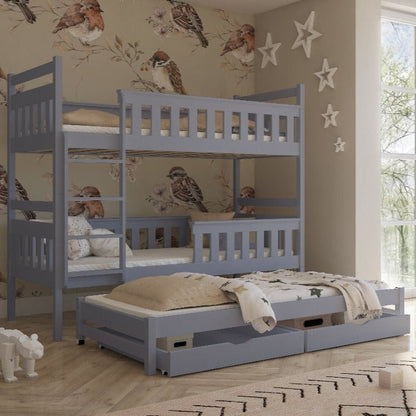 Kors Bunk Bed with Trundle and Storage