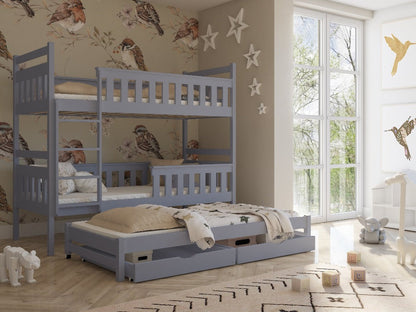 Cirencester Kors Bunk Bed with Trundle and Storage