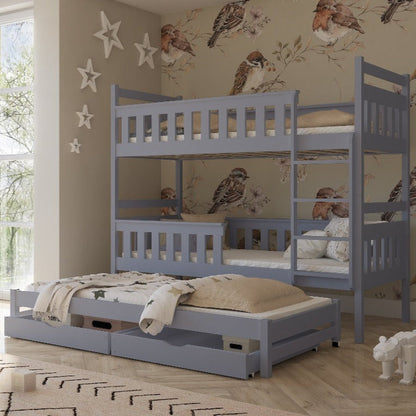 Kors Bunk Bed with Trundle and Storage