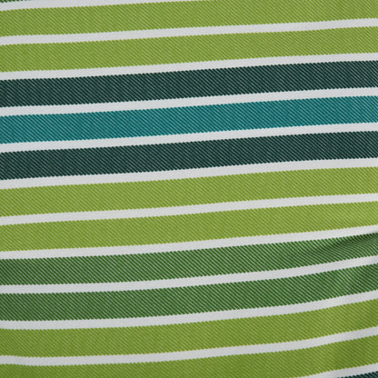 Outsunny Polyester Set Of 2 Swing Chair Cushion Green Stripes