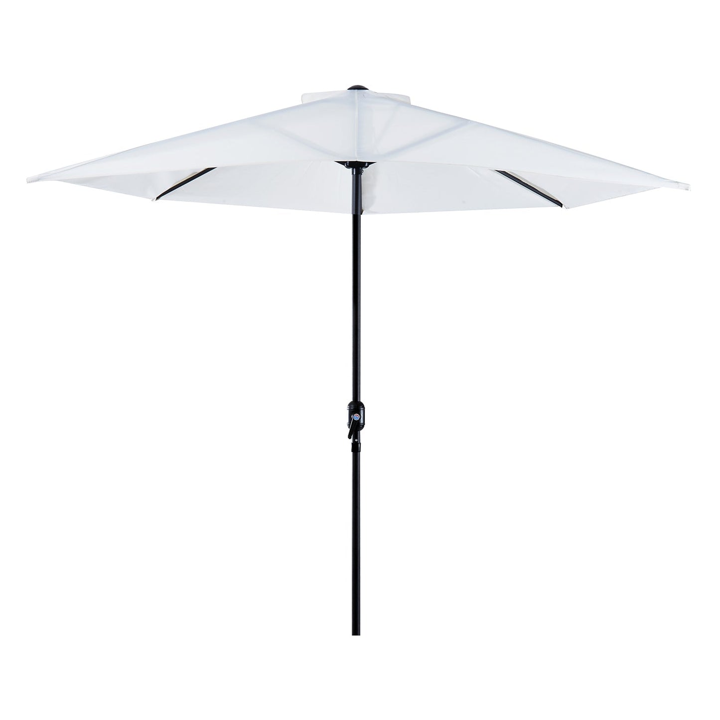 2.7m Balcony Half Parasol 5 Steel Ribs Construction Garden Outdoor Umbrella Cream White