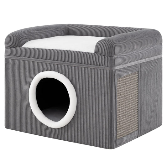 Large Cat Cave in Grey