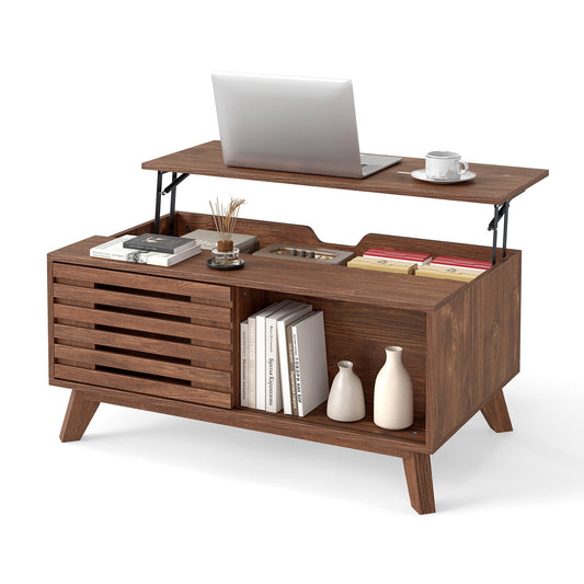 Lift Top Coffee Table in Brown