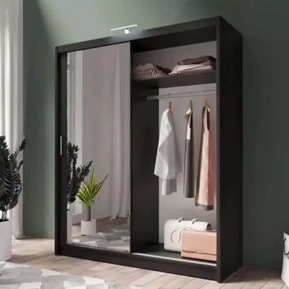 Avant Sliding Wardrobe - 180cm and Other Sizes - Black, Grey, White