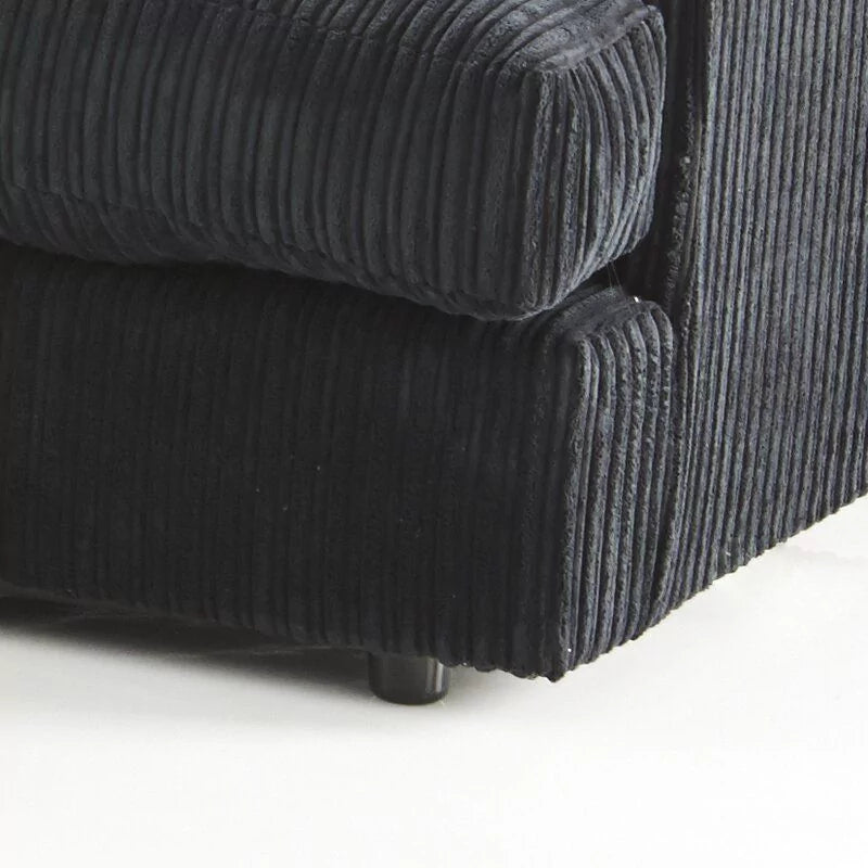 Mercury Ajo Corner Sofa - Black