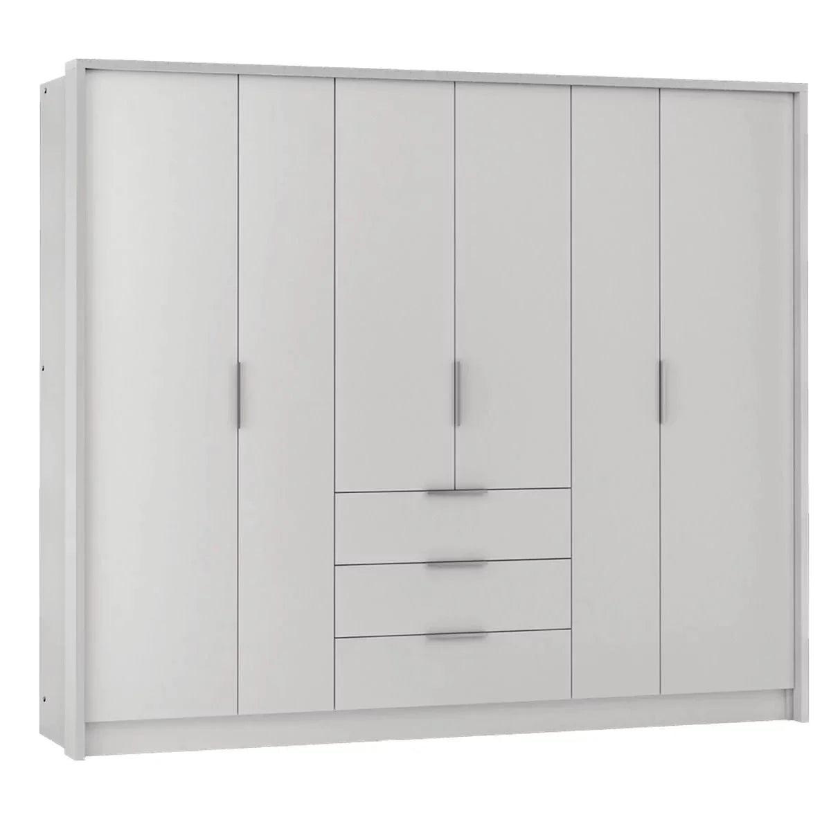 Stafford 255cm Large Wardrobe with 3 Drawers - Graphite or White