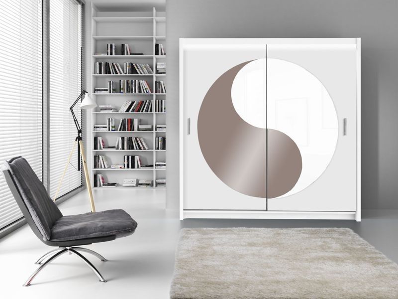 Lotus Yin Yang Sliding Door Wardrobe