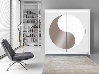 Lotus Yin Yang Sliding Door Wardrobe