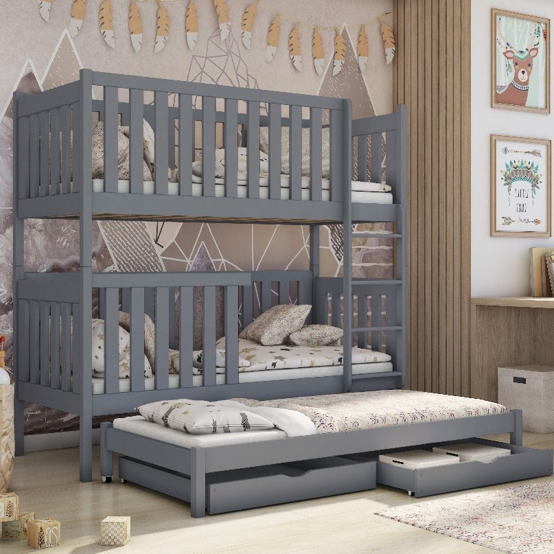 Banbury Emily Bunk Bed with Trundle and Storage