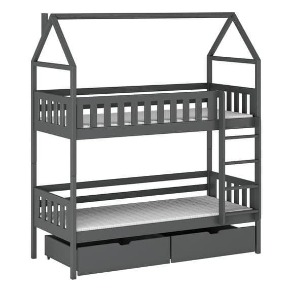 Wooden Bunk Bed Gaja With Storage