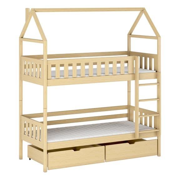 Wooden Bunk Bed Gaja With Storage