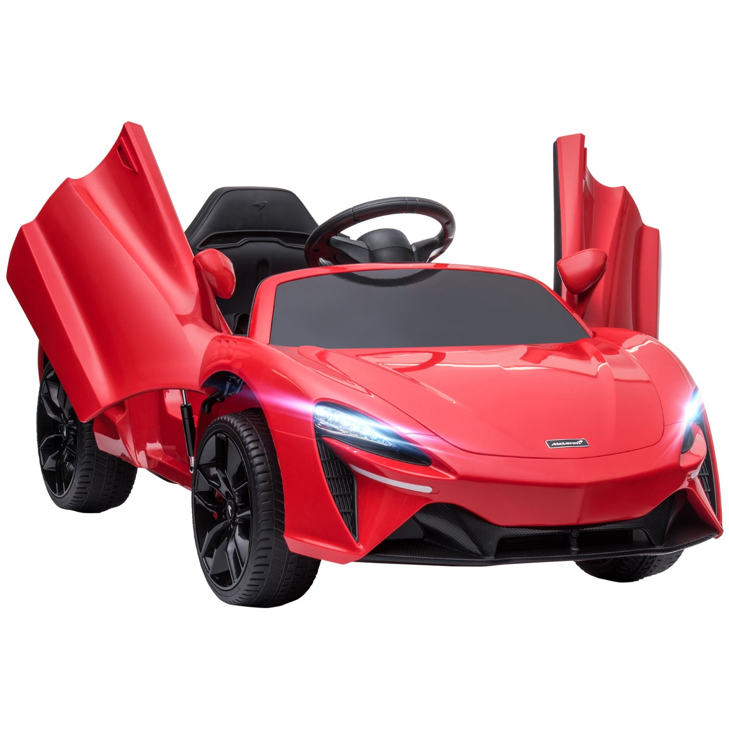 HOMCOM McLaren Licensed Kids Electric Ride-On Car, with Remote Control - Red