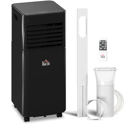 HOMCOM 7000 BTU 4-In-1 Portable Air Conditioner Unit Cooling Dehumidifying Ventilating for Room up to 26m², with Fan, Remote, 24H Timer, Window Mount Kit, R290, A Energy Efficiency