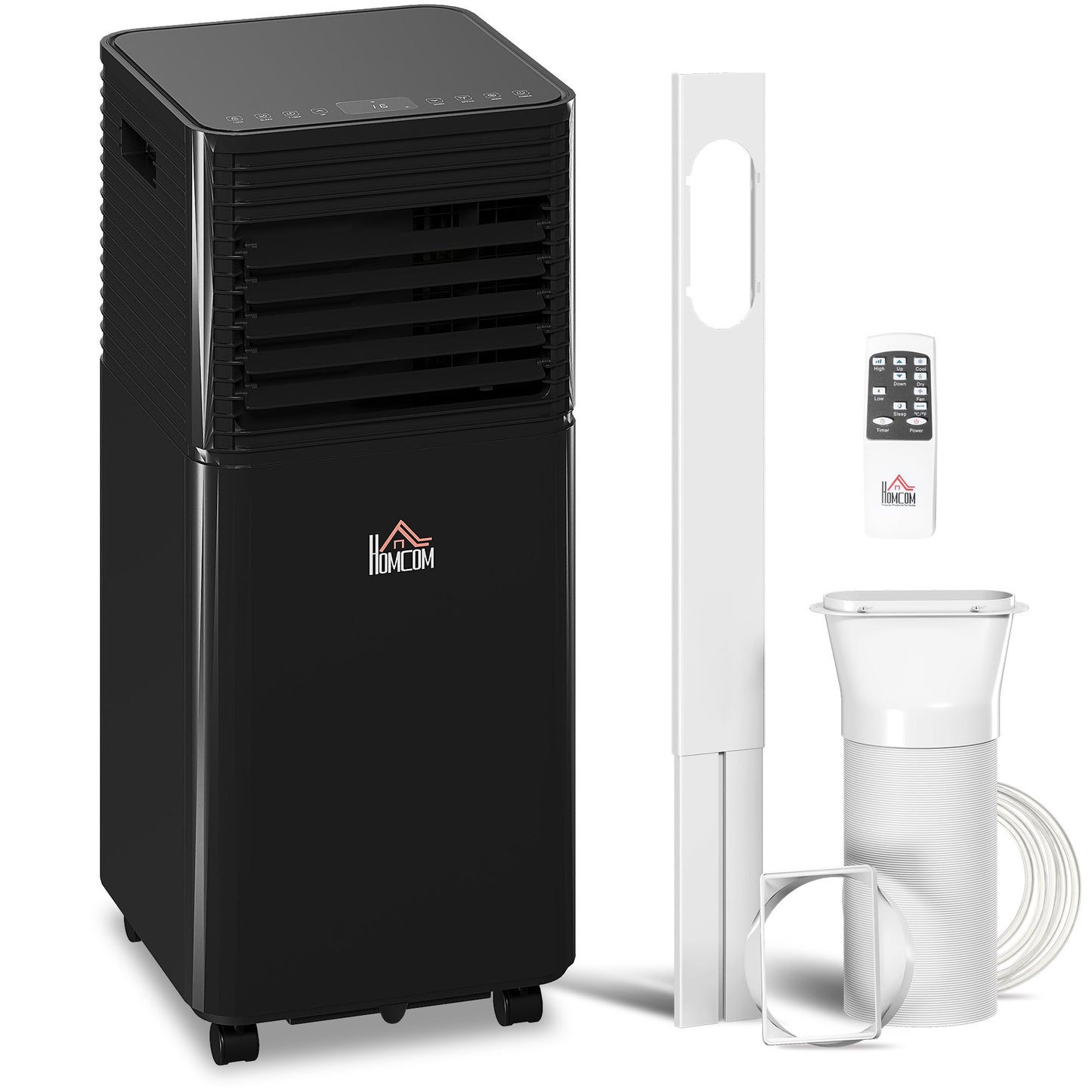 HOMCOM 7000 BTU 4-In-1 Portable Air Conditioner Unit Cooling Dehumidifying Ventilating for Room A Energy Efficiency
