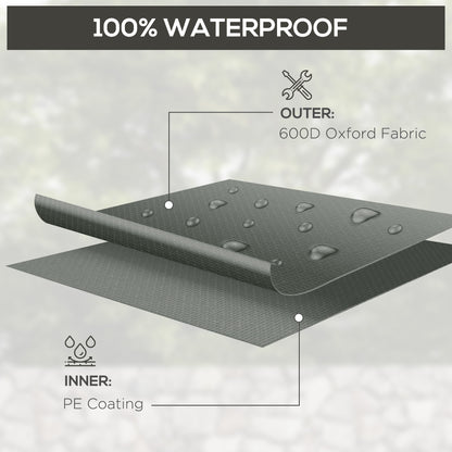 Outsunny Outdoor Garden Furniture Cover Waterproof in Dark Grey, image 4