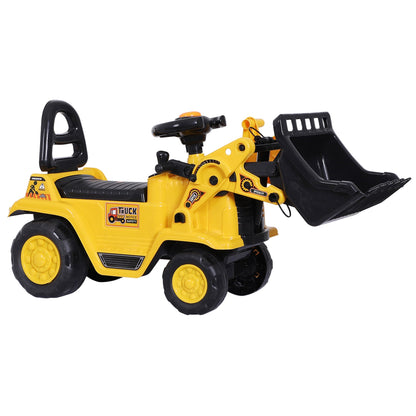 3 in 1 Ride On Toy Bulldozer Digger Tractor Pulling Cart Pretend Play Construction Truck