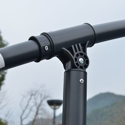 Outsunny 3m LED Light Overhanging Parasol - Szary