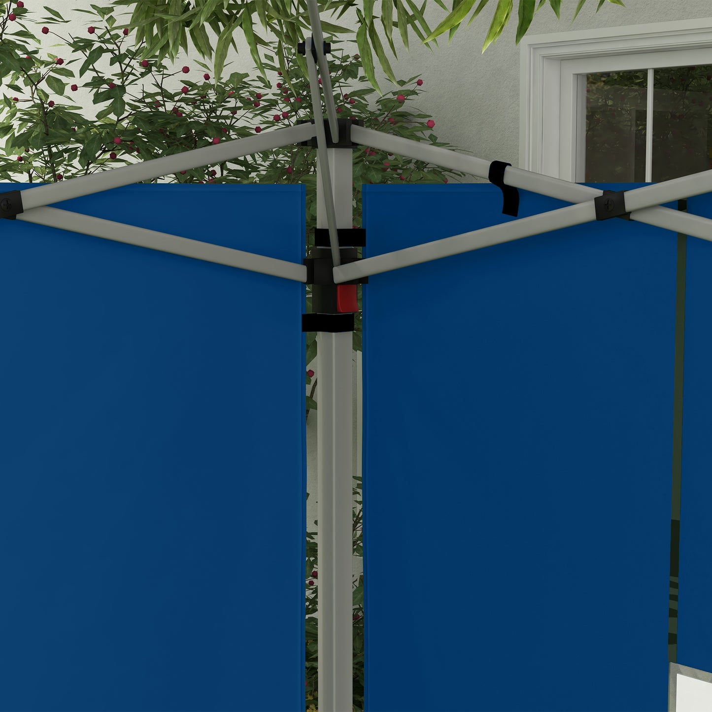 Zestaw 2 bocznych paneli do altany Outsunny – niebieski
