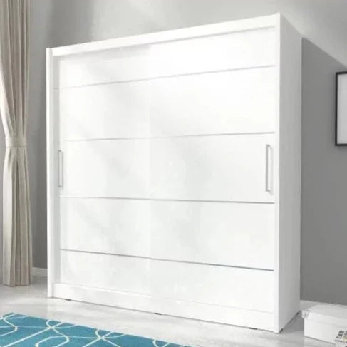 Splendor Alu Sliding Door Wardrobe 200cm - White