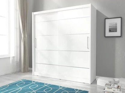 Splendor Alu Sliding Door Wardrobe 200cm - White