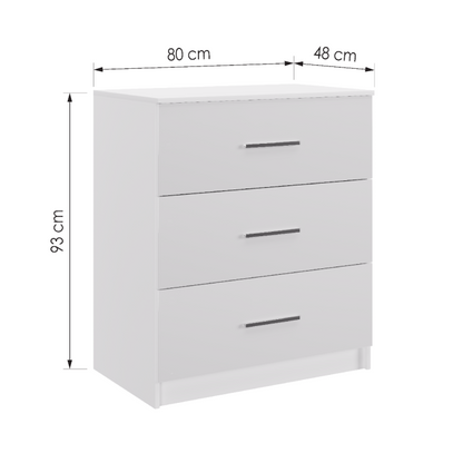 Chest Of Drawers EPSOM White Gloss
