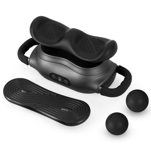 Massage Gun Deep Tissue Electric Massager with 3 Switchable Massage Heads-Black