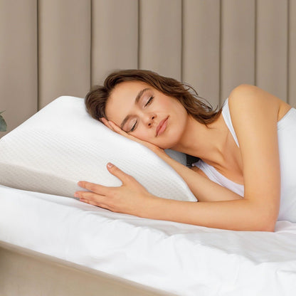 Bamboo Charcoal Memory Foam Pillow Set of 2 with Detachable and Machine-washable Pillowcase