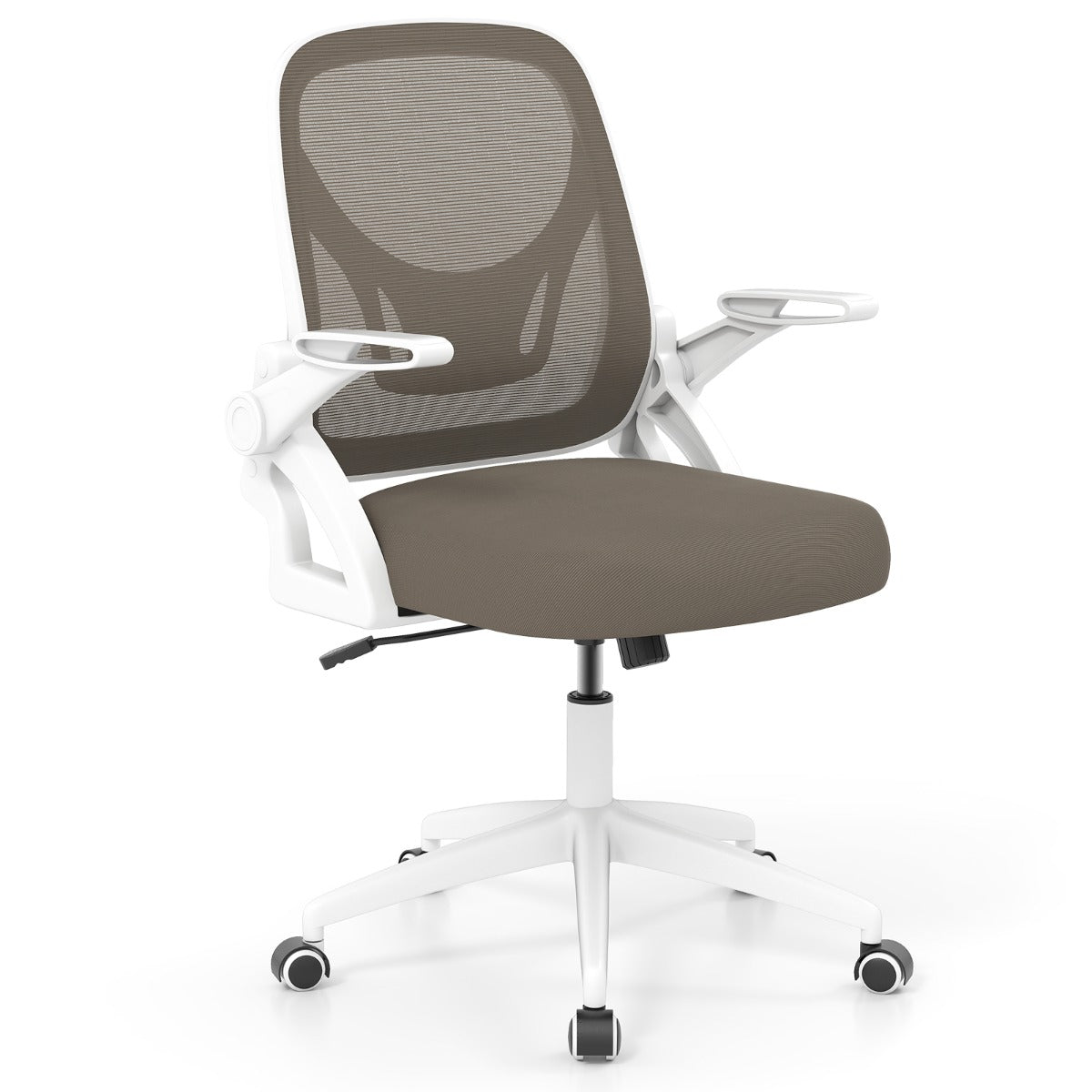 Mesh Office Chair Ergonomic Height Adjustable Swivel Task Computer Desk Chair -Grey