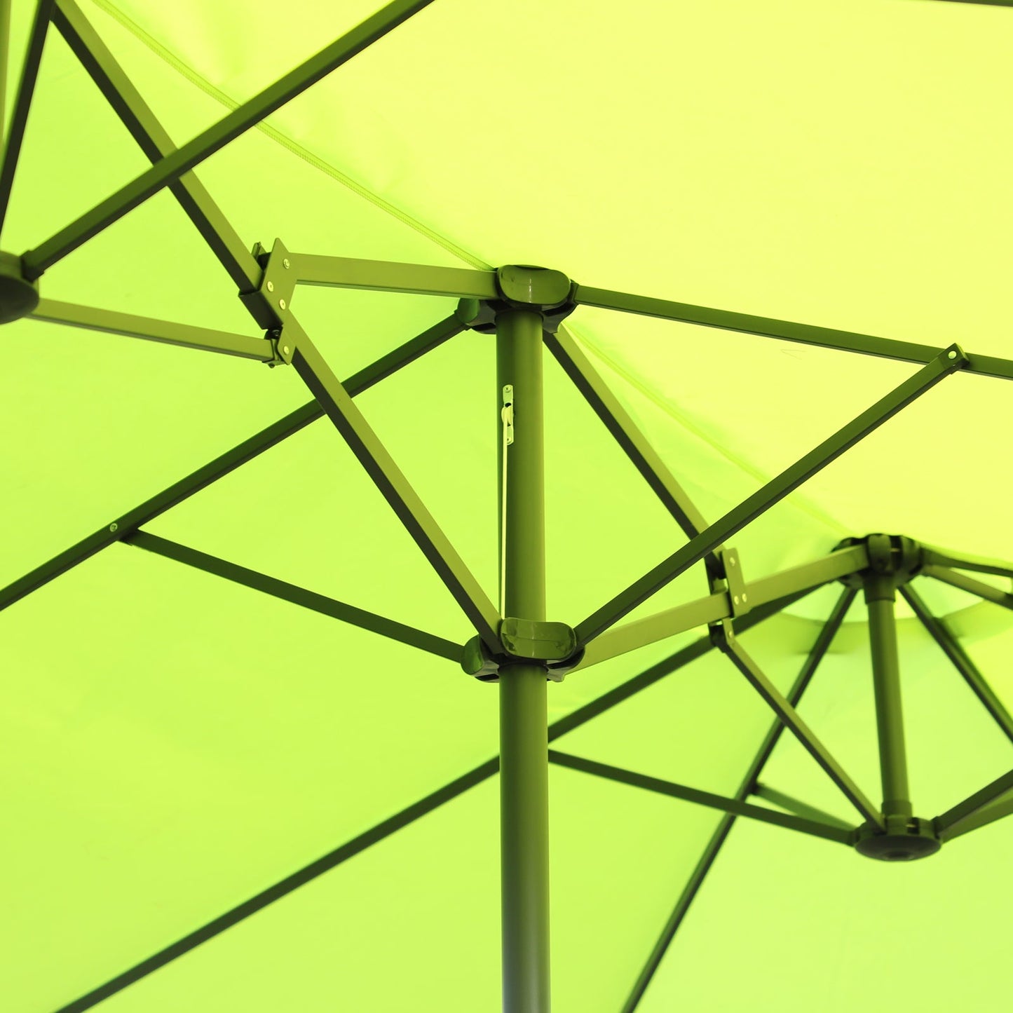 Parasol dwustronny Outsunny, 2,7x4,6 szer. x 2,4 wys. m-zieleń trawiasta