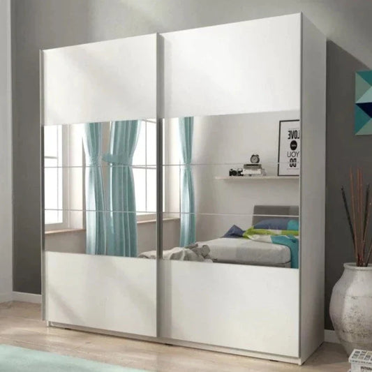 Micah 01 Sliding Door Wardrobe 150cm - White