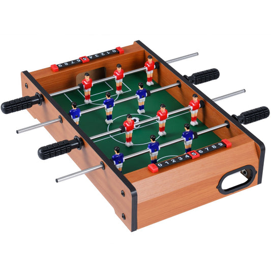 Mini Indoor Football Table with 2 Soccer Balls and Scoring Sliders