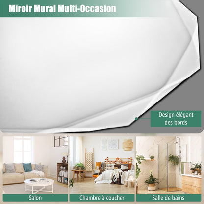 Premium Silver Polished Frameless Wall Mount Mirror