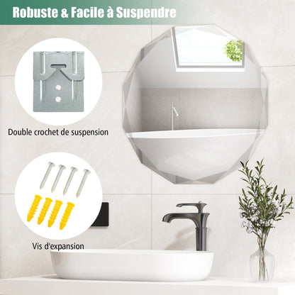 Premium Silver Polished Frameless Wall Mount Mirror