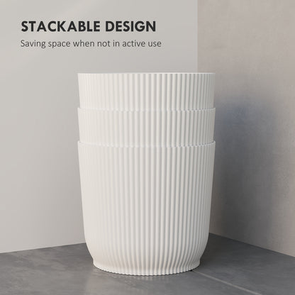 Outsunny Set of Three √ê¬§22cm Planters - White