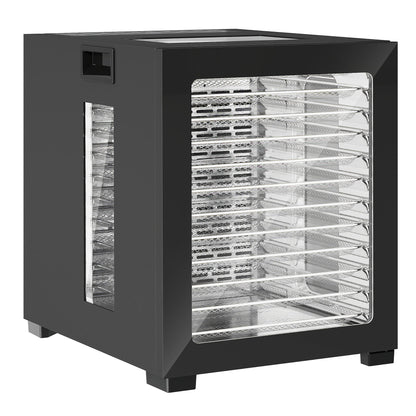 HOMCOM 12-Tray 40-70√¢‚Äû∆í Food Dehydrator - Black