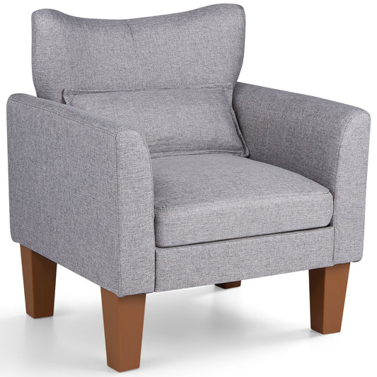 Modern Accent Chair in Grey
