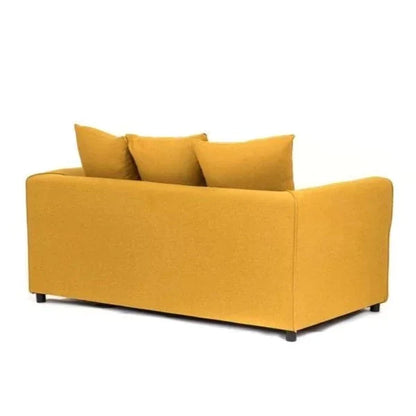 Dorota II Fabric 2 Seater Sofa - Mustard