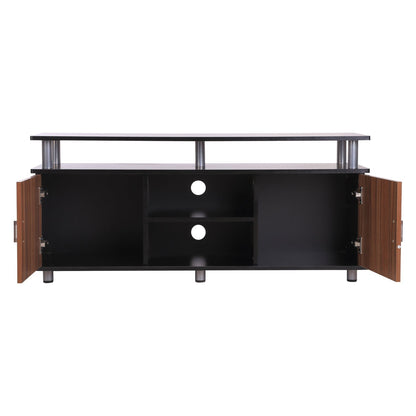 Retro Style TV Unit Stand 120Lx40Wx52.2H cm-Black