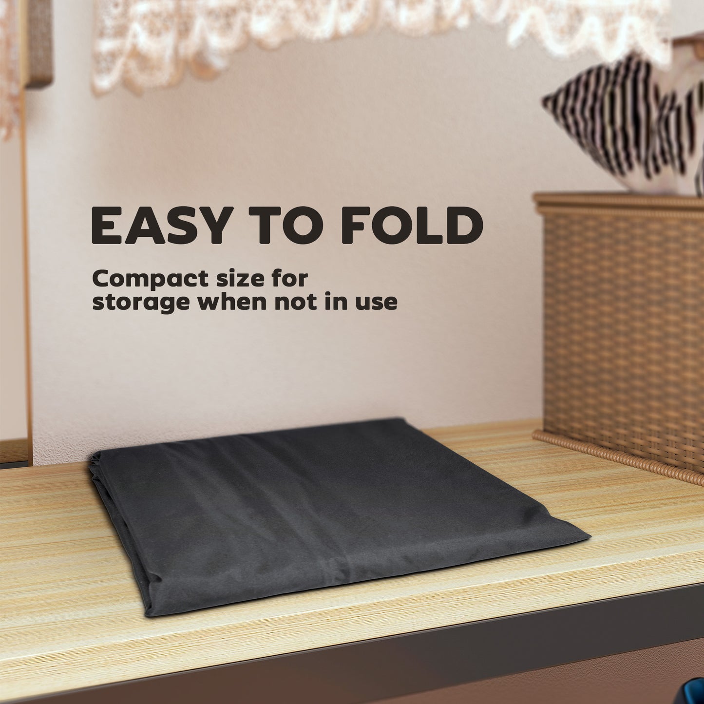Outsunny 720 L Waterproof Garden Cushion Storage Bag - Black