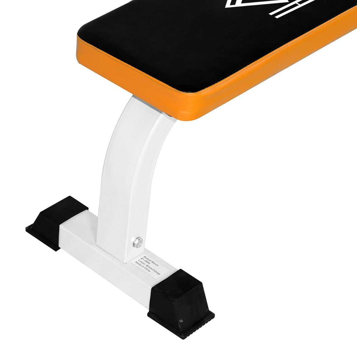 HOMCOM Fitness Flat Bench-Black/Orange