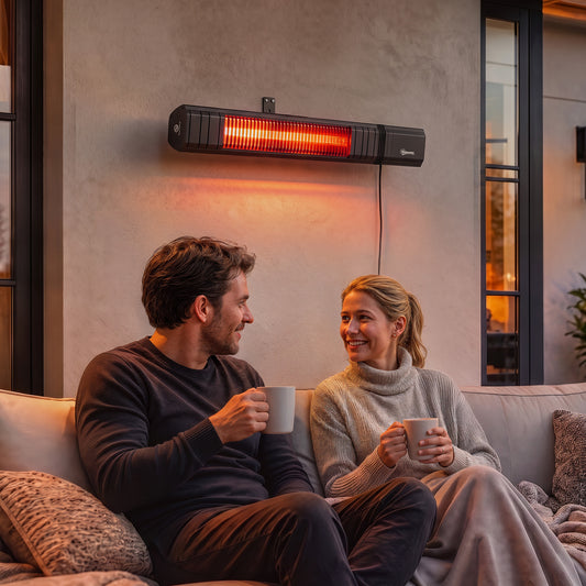 Outsunny 2000 W Electric Infrared Patio Heater in Black, image 2