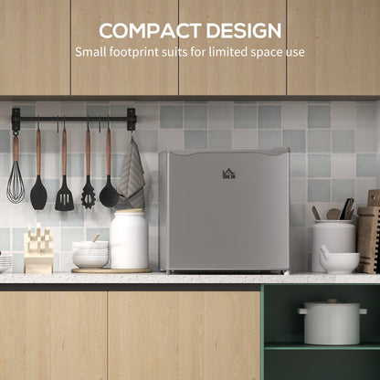 HOMCOM 35L Mini Freezer, -24√¢‚Äû∆í to -14√¢‚Äû∆í Temperature - Grey