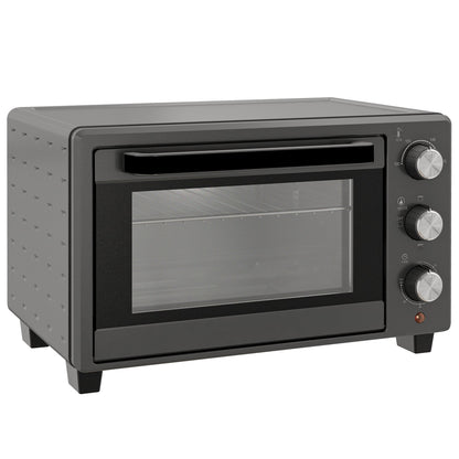 HOMCOM 21L Mini Countertop Oven, 100√Ç¬∞C-230√Ç¬∞C Adjustable Temp - Grey
