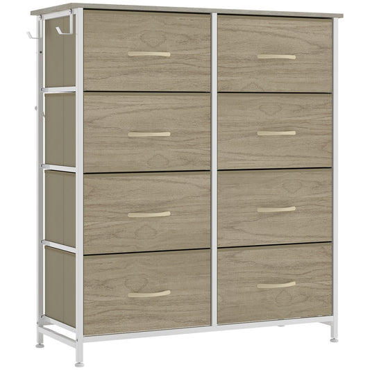 HOMCOM Chest of Drawers in a Natural Wood Finish