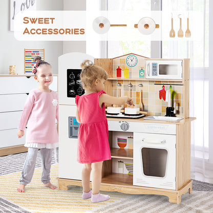 Pretend Cooking Play Toy with Realist Light and Sound for Kids