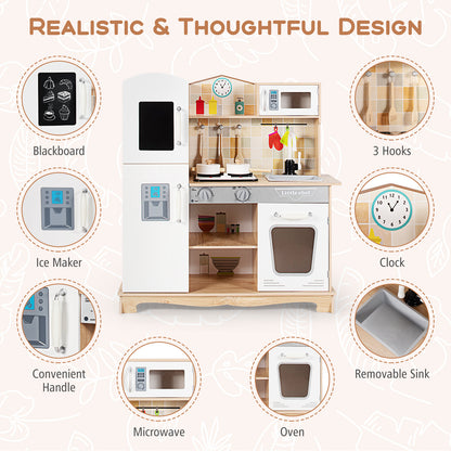 Pretend Cooking Play Toy with Realist Light and Sound for Kids