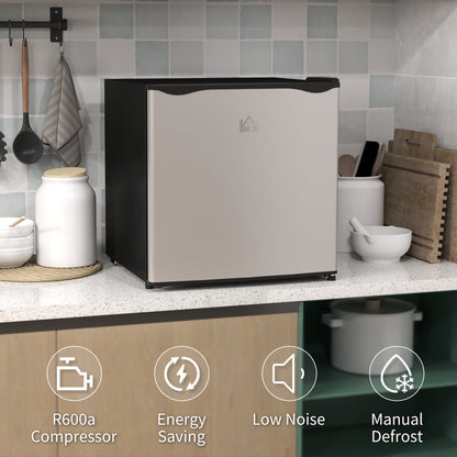 HOMCOM 35L Mini Freezer, -24√¢‚Äû∆í to -14√¢‚Äû∆í Temperature - Silver Tone